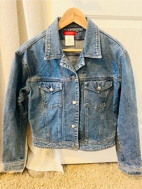Esprit Women's Blue Denim Jacket Large Vintage Style